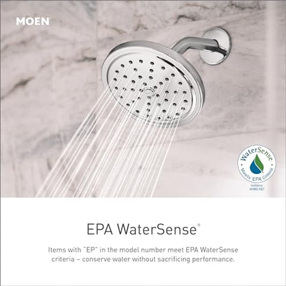 Moen Chrome Eco-Performance 4-Spray Pattern Handheld Showerhead with 69 Long Hose and 30-Inch Slide Bar, 3669EP