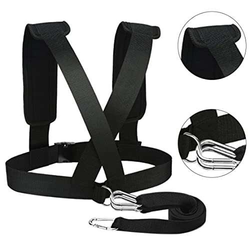 Sled Harness Tire Pulling Speed Resistance Power Belt Adjustable Weight Trainer with Pull Strap Sports Pull Rope, ordinary
