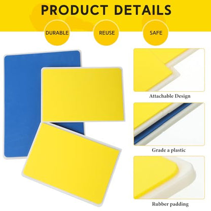 Lenwen 4 Pcs Taekwondo Training Set - color: Red-Yellow-Blue, size: 0.24'',0.31''