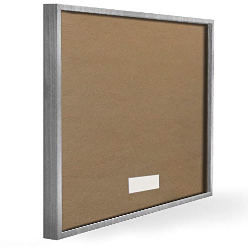 Stupell Industries Dogs Make Our Lives Whole Paw Icon Striped Backdrop, Design by Kim Allen - size: 14"L x 11"W, style: Gray Framed