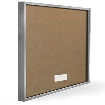 Stupell Industries Dogs Make Our Lives Whole Paw Icon Striped Backdrop, Design by Kim Allen - size: 14"L x 11"W, style: Gray Framed