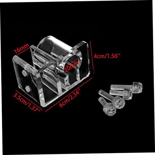 Acrylic Fixed Frame for Aquarium 4pcs Water Tube Clamp Fish Tank Water Drainer Clamp