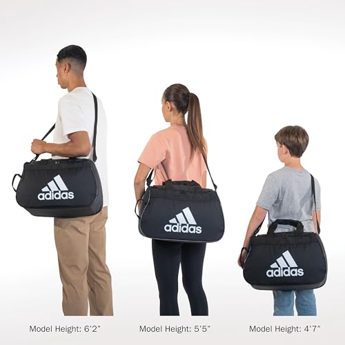 adidas Power Gym Bag – Lightweight Small Duffel, Jersey Onix Grey/Black/Diablo, OSFA - color: Jersey Onix Grey/Black/Diablo