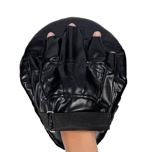 2-in-1 Boxing Gloves and Punching Mitts Set for Kids Youth,6 oz Kids Boxing Gloves and Boxing Pads,Boxing Training Equipment for Punching Bag,Kickboxing,Gift for Boys and Girls - color: black