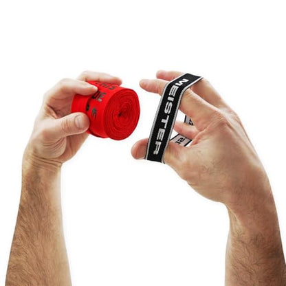 Meister WrapKeepers for Storing Hand Wraps Thumb Loop Out - Black - 8 Pack