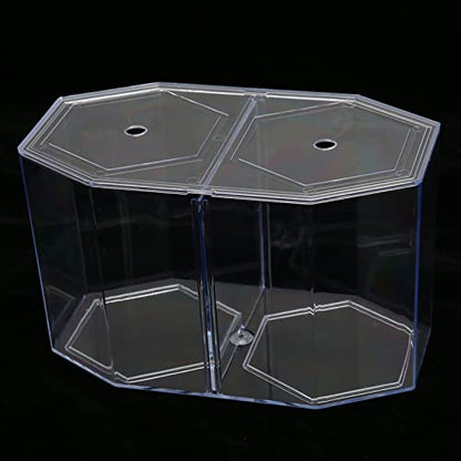 Tbest Rium Fiser Box Multipurpose Transparent Al Fish Ition Box for Fising Pet Plieish and Aries