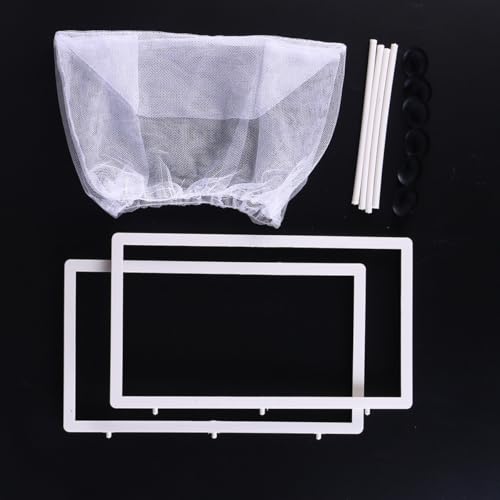 Fish Box- Aquarium Hatchery Net, Fish Breeding Box with Suction Cup for Aquarium Fish Tank (Size L)