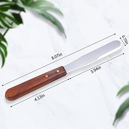 Dental Alginate Spatula 8" Dental Mixing Spatula Stainless Steel, Lab Spatula Tools for Mixing Stone, Plaster, Impression Material, Powders and Alginate