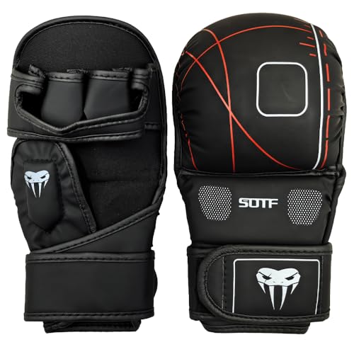 YWChenzy Fighting MMA Sparring Gloves Open Palm Martial Arts Boxing Punching Bag Training Gloves - color: sst11a