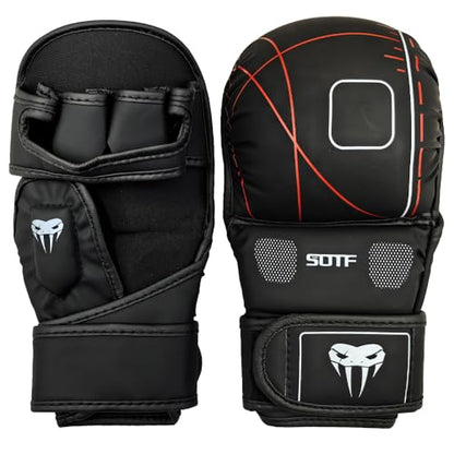 YWChenzy Fighting MMA Sparring Gloves Open Palm Martial Arts Boxing Punching Bag Training Gloves - color: sst11a