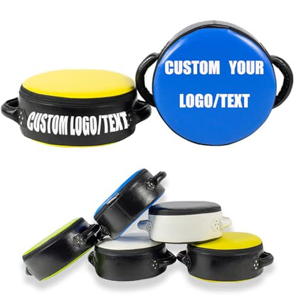 Custom Boxing Punch Shield, Round Punching Mitts, Taekwondo Pad, Focus Target for MMA Muay Thai Kickboxing Boxing Coaches & Training Equipment - color: Fluorescent Green