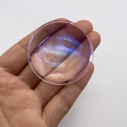 Double Convex Lens - 51mm Diameter, 43mm Focal Length, Optical biconvex Lens for Physics Experiments, Photography, Magnifying, and DIY Projects - Pack of 1pcs (51mm x 16.2mm x F43) - size: 51mm x 16.2mm x F43