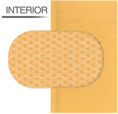 Secure Seal #2 8.5x12 Kraft Bubble Mailers Padded Shipping Envelopes (Pack of 100) - color: Kraft, size: #2 8.5x12” 100 Pack