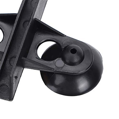 Alomejor Separation Board Clamp/Holder 40PCS PVC Aquarium Fish Tank Suction Cup Divider Support, Strong Toughness for Tank Compartment Division, Suitable for 5-6mm Glass (Black)