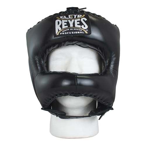 CLETO REYES Boxing Traditional Headgear for Men and Women, Sparring Fighting Sports, Kickboxing, MMA, Muay Thai - color: Black