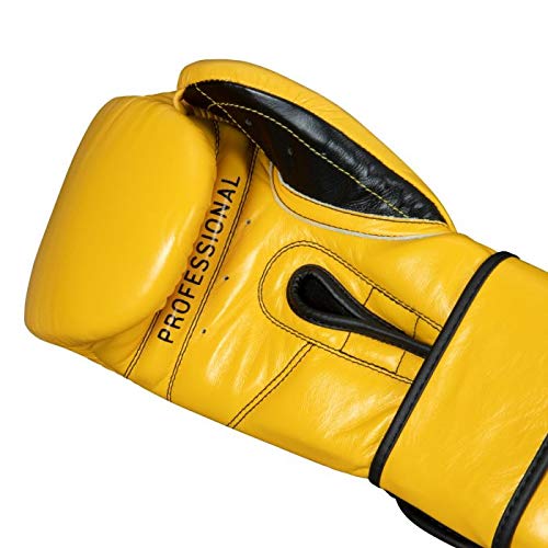 Pro Mex Professional Training Gloves V 3.0 - color: Yellow, size: 12 oz