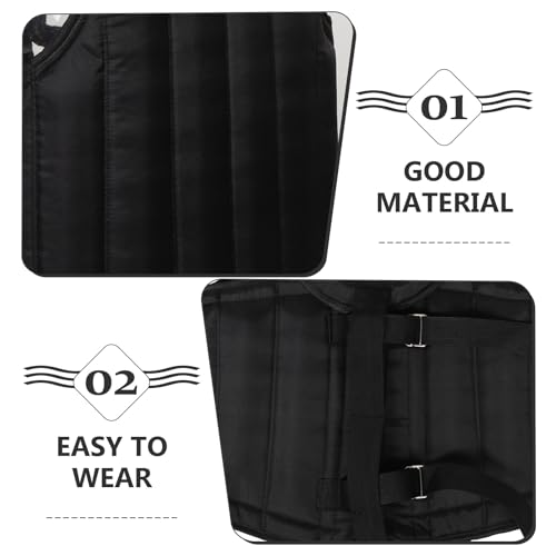 Breathable Boxing Chest Protector Guard Taekwondo Chest Guard with Impact Resistance Convenient Black Adult Size for Martial Arts and Combat Training