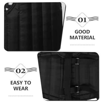Breathable Boxing Chest Protector Guard Taekwondo Chest Guard with Impact Resistance Convenient Black Adult Size for Martial Arts and Combat Training