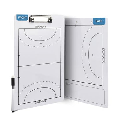 Eco Friendly PVC Multi Sport Coaching Clipboard Reusable Tactical Board for Basketball,Soccer,Volleyball,Handball and Futsal Portable Training Essential for Coaches - style: Handball Board