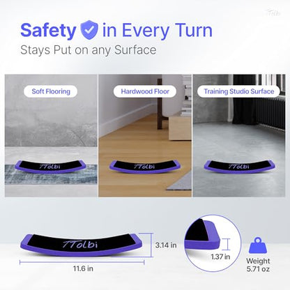 Turn Board for Dancers and Skaters, Ballet and Figure Skating Spinner - color: Blue
