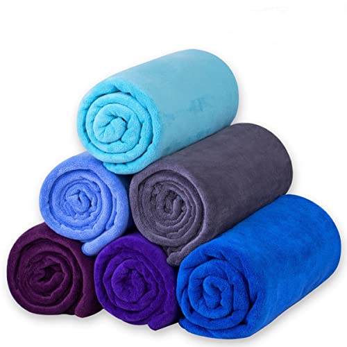 JML Microfiber Bath Towels, 4 Pack, 30" x 60", Aquamarine - color: Microfiber Aquamarine, size: 4 Pack (30 in x 60 in)
