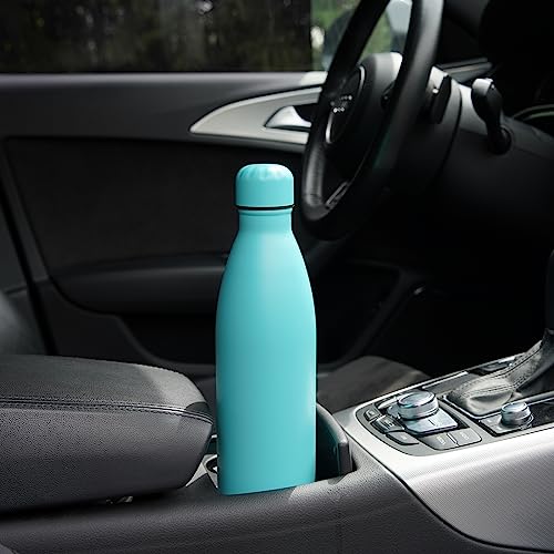 Konokyo 17 oz Insulated Stainless Steel Water Bottle, Gray - color: Gray, size: 17 Ounces