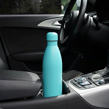 Konokyo 17 oz Insulated Stainless Steel Water Bottle, Gray - color: Gray, size: 17 Ounces