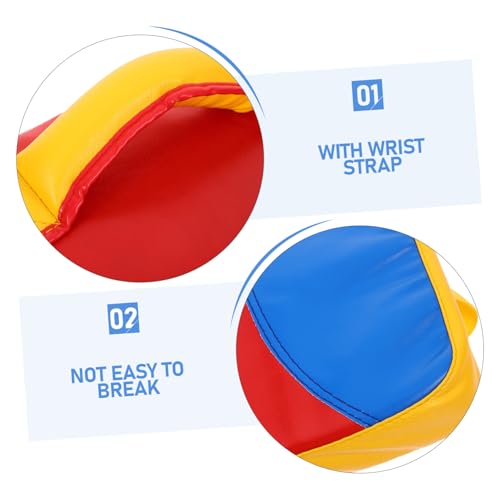 Totority Curved Kickboxing Pad Small Taekwondo Training Shield with Reinforced Handles for Side Kick Practice in Martial Arts and Boxing