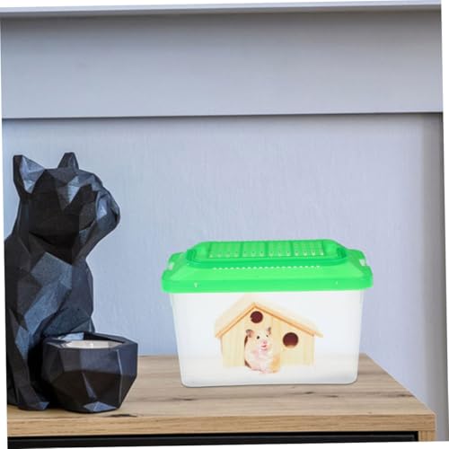 Happyyami 2pcs Portable Reptile Feeding Case Breeding Box for Small Pets Fish and Turtles Lightweight and User-Friendly Design for Travel and Transportation