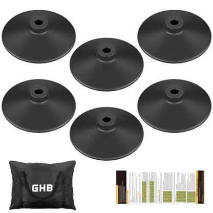 GHB Speed Agility Training Equipment, 6 Agility Poles Plus 6 Rubber Base