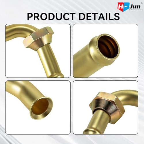 Transmission Cooler Oil Tube Connector Compatible with Honda Accord 2.3L 1998-2002, Radiator Trans Cooler Line Fittings (Thread M14x1.5)