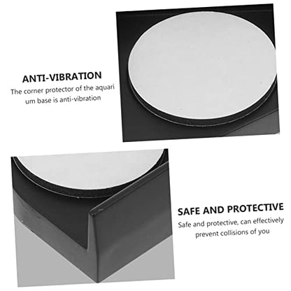 ibasenice 4pcs Fish Tank Corner Pads Thickened Shockproof Protective Cushion for Aquariums Non- Bumper Safety Guards to Prevent Collisions and Desktop Damage