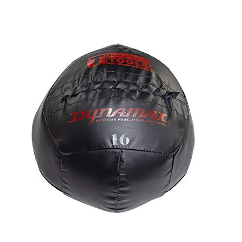 Body-Solid Tools Dynamax Premium Soft Medicine Ball – Non Bouncing Wall Balls for Strength Training, Weight Loss Workout, Core Exercise and Home Gym Fitness - style: 16lbs.