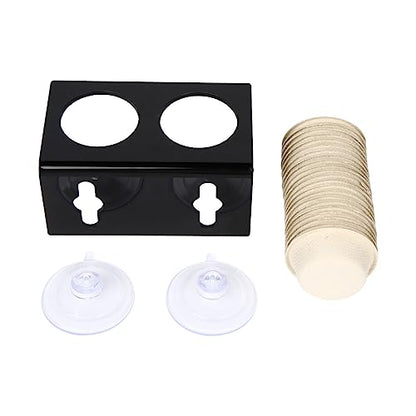 Paper Feeding Cups Samll 0.5 oz Gecko Food and Water Feeding Dish Ledge Accessories Bowls for Crested Gecko Lizards Reptiles Pets (Ledge+20cups)