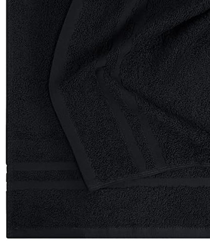 Utopia Towels Bleach Proof Salon Towels, Pack of 24, 16x27 in, Black - color: Black, size: 24 Pack