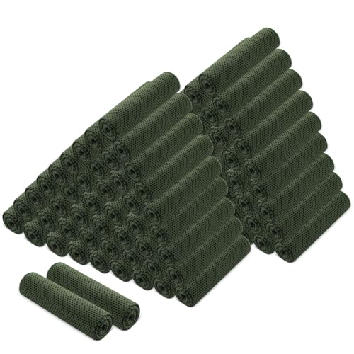 Hosuly 100 Pack Cooling Towels, 40"x12" - color: Olive Green