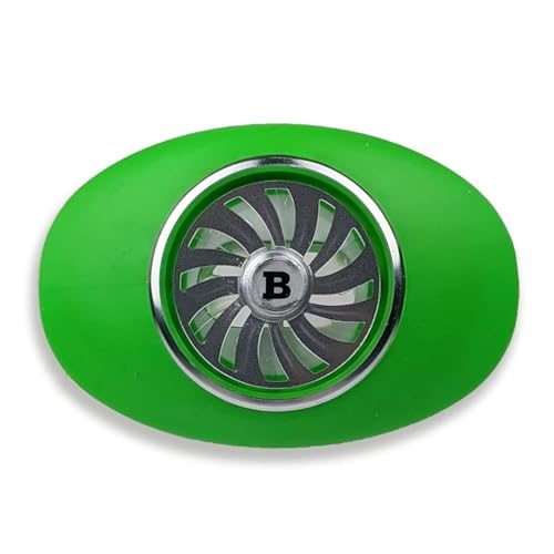 Battle Sports Spinner Oxygen Football Mouthguard | Maximum protection, Safe secure comfortable fit, Built-in airflow channels, Advanced composite material, No boiling required - color: Green