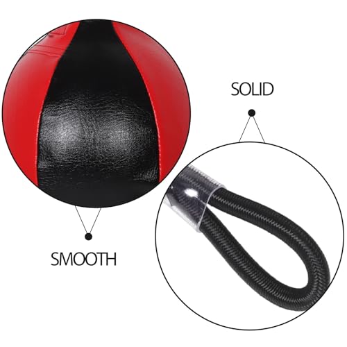 Abaodam Double-End Boxing Speed Bag PU Punching Ball Hanging Reflex Training Tool for Reaction and Eye Coordination Home Exercise