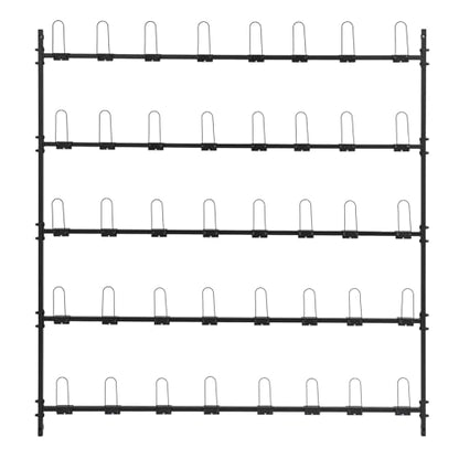Boxing Glove Storage Rack,Boxing Gloves Drying Holder Holds 20 Pairs of Gloves,5-Tier Boxing Glove Organizer Hang Up Boxing Gloves to Dry Out,Wall Display for Kickboxing,Muay Thai,MMA Training Gloves