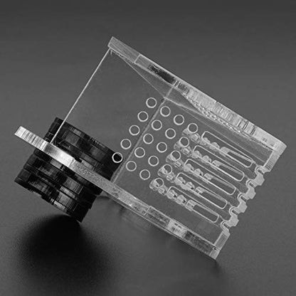 SUNGOOYUE Acrylic Magnetic Fish Feeding Device Transparent Shrimp Feeder with Tweezer Red V Shape Cone for Aquarium Live Frozen Food Feeding for Fish Tank Shrimp Keepers