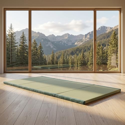 MustMat Tatami Mat Twin Foldable Floor Bed 35.4"x78.7"x1.2" | Tatami Futon Mattress, Japanese Floor Mattress, Rush Grass - size: 1 piece