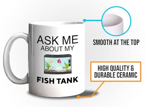 Bubble Hugs Fish Tank Lover Coffee Mug 11oz White - Fish Tank Lovers - Aquarist & Fishkeeping Gift