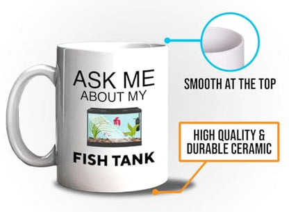 Bubble Hugs Fish Tank Lover Coffee Mug 11oz White - Fish Tank Lovers - Aquarist & Fishkeeping Gift