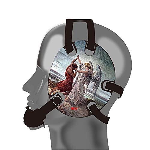 Wrestling Headgear Jacob Wrestled God Sticker (Black) - color: Black
