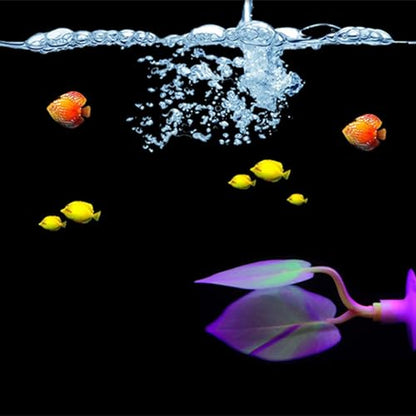 2 Pack Silicone Betta Resting Leaf Hammock, Double Layer Coral Bed, Purple Green Aquarium Fish Tank Decor
