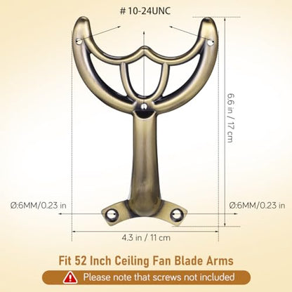 Ceiling Fan Blade Arm - Easy Installation Replacement Ceiling Fan Arm Bracket Accessory, 6.68X4.32X1.77in