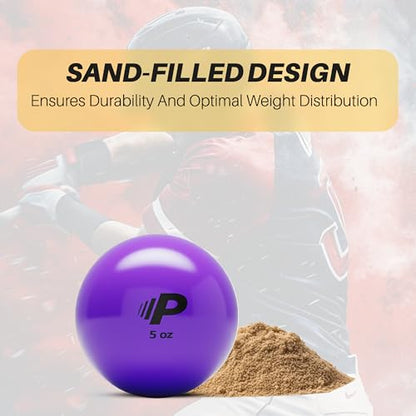 Premier Pitching Plyo Training Ball for Baseball and Softball | PVC shell plyo ball for warmups, arm care, command work, and throwing mechanics - size: 5oz