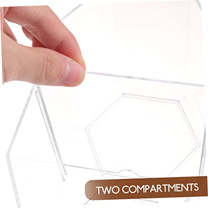 Toddmomy Betta Fish Breeding Box Clear Design Dual Room Isolation Tank for Small Fish and Shrimp Easy to Clean Incubation Box for