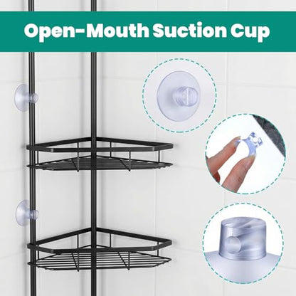 Bremorou 10Pcs Suction Cups For Shower - Heavy Duty Suction Cups, Shower Caddy Connectors, Clear PVC Suctions Pads, No Drilling Kitchen Rack for Bathroom Wall Door Glass Window