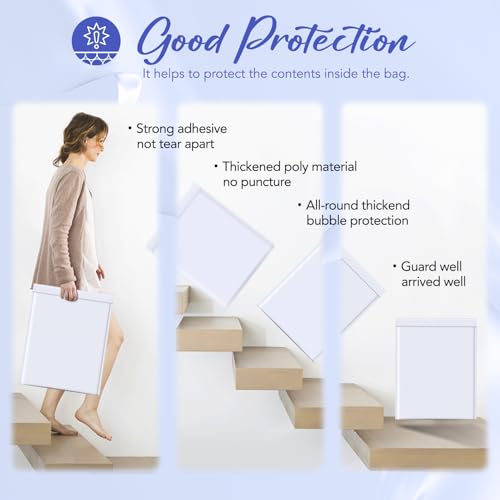 Fuxury Bubble Mailers 14.5x20" 15 Pack White Extra Large Padded Envelopes Usable Size 14.5x19" Self Seal Bubble Envelopes Padded Mailers Shipping Bags for Mailing book Clothes Small Business #7